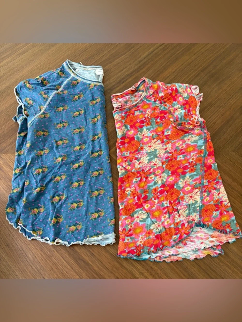 Natural Life Floral Tee Lot Of 2 Boho Cottagecore Fairy Grunge 100% Cotton M - Picture 1 of 12